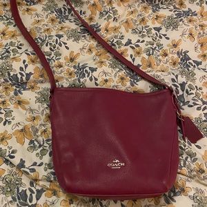 Coach purple crossbody bag, EUC